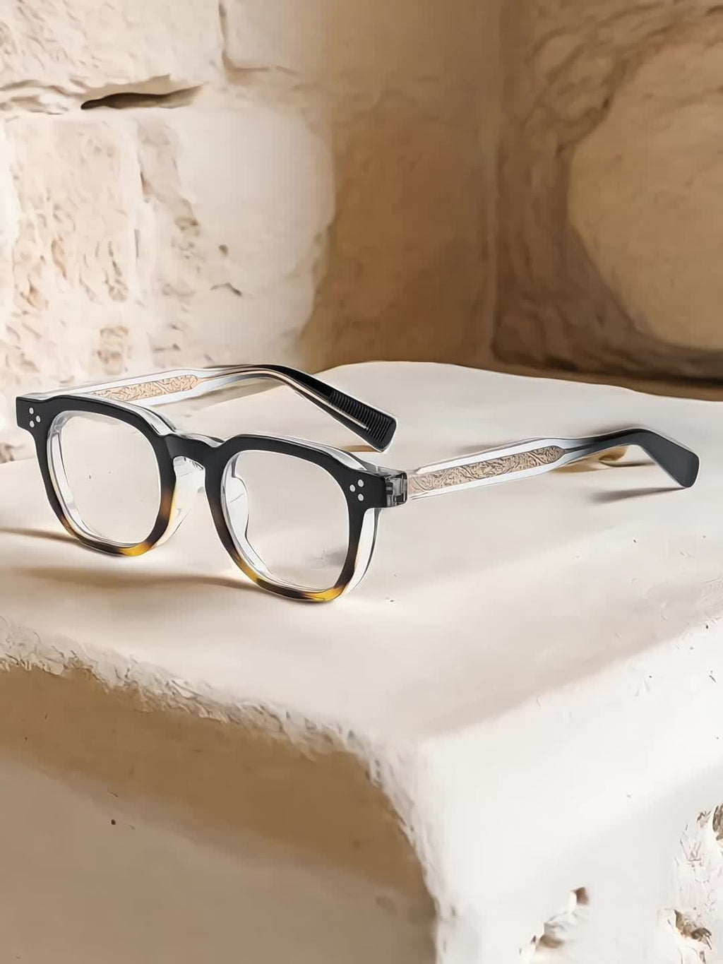 Trendy Fashion Glasses Trendy Fashion Square TR Frame Glasses | Anti Blue Light Lens