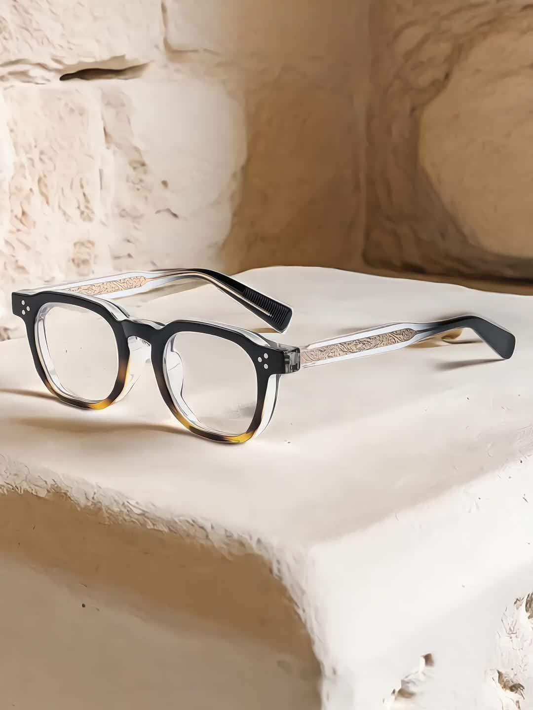 Trendy Fashion Glasses Trendy Fashion Square TR Frame Glasses | Anti Blue Light Lens