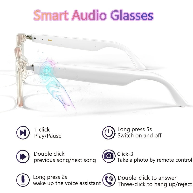 New Smart Glasses for 2024, Equipped with A Built-in Microphone And Speake