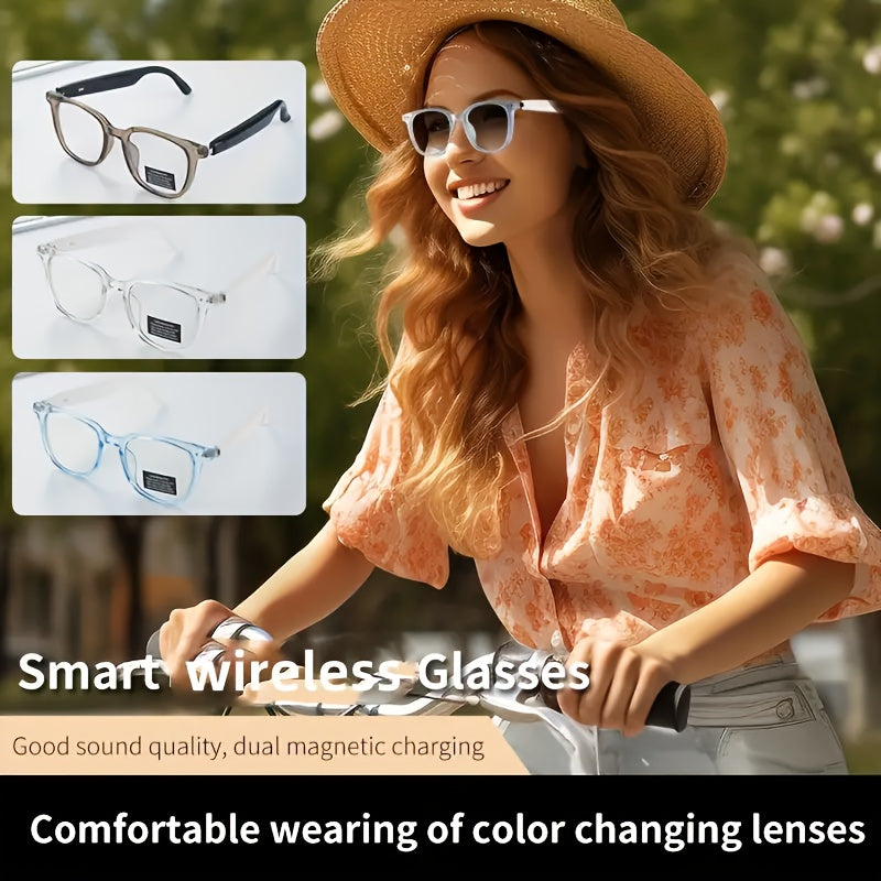 Women's Smart Color-Changing Glasses with Blue Light Blocking & Protection
