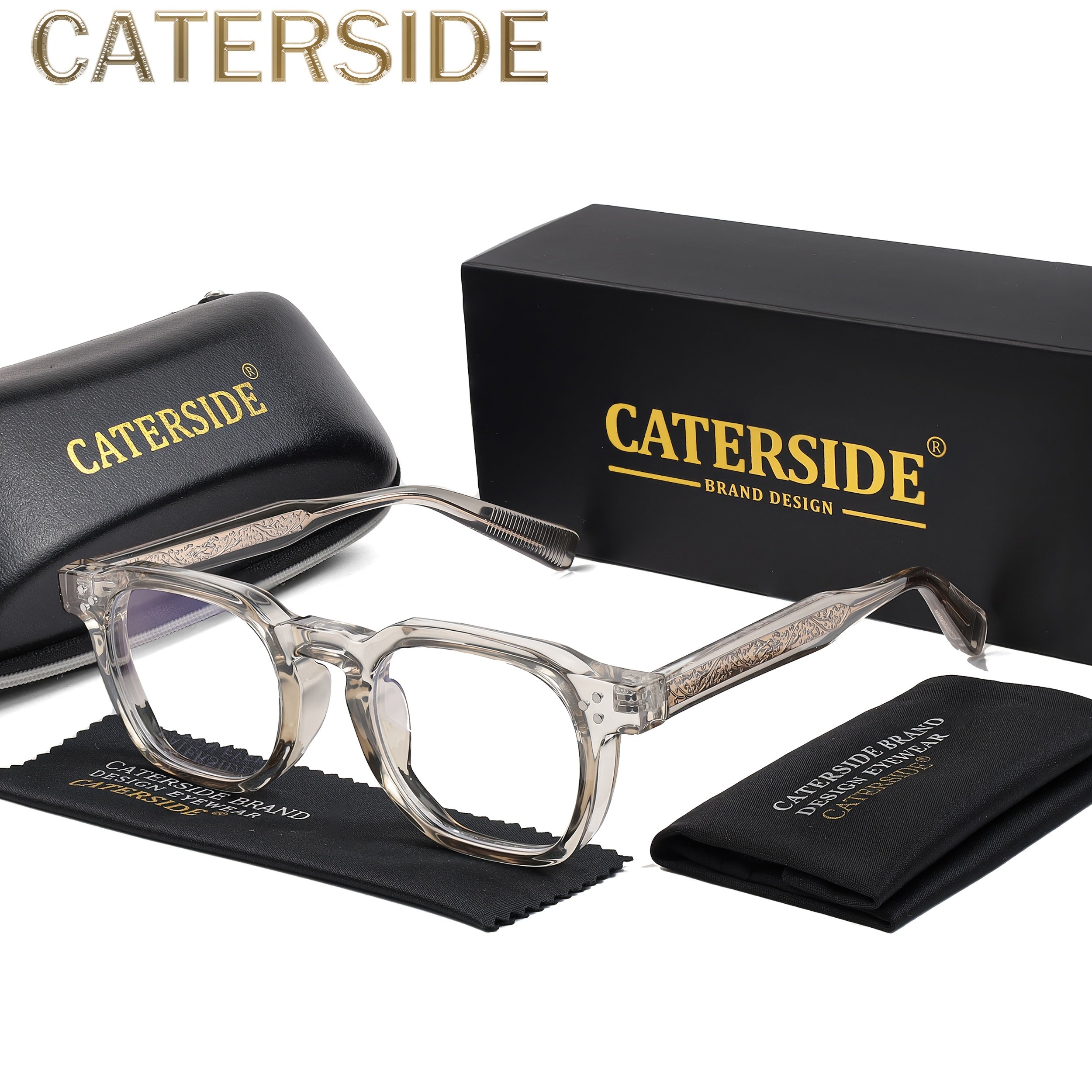 Trendy Fashion Glasses Trendy Fashion Square TR Frame Glasses | Anti Blue Light Lens