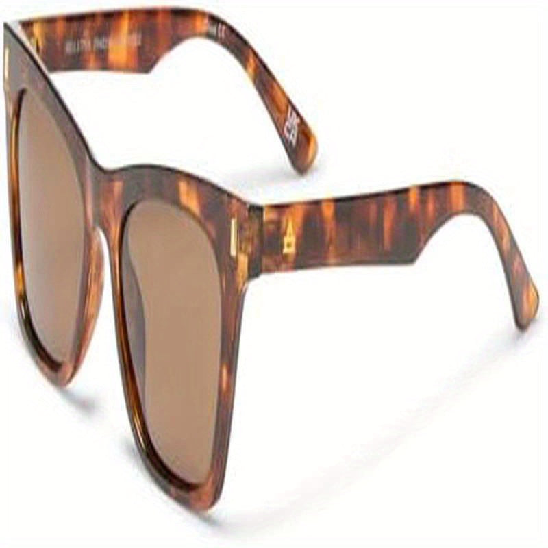Women'S Bellatrix Fashion Glasses - Oversized Round Frame, Tortoiseshell Pattern & Brown-Tinted Lens