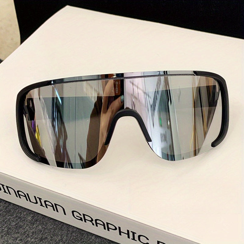 Women'S Classic Black Frame Fashion Glasses - Windproof, UV400 Protection