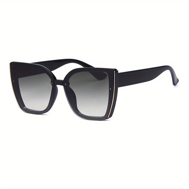 Stylish Large Frame Women'S Cat-Eye Fashion Glasses - Korean Style Oversized Cat-Eye Lenses