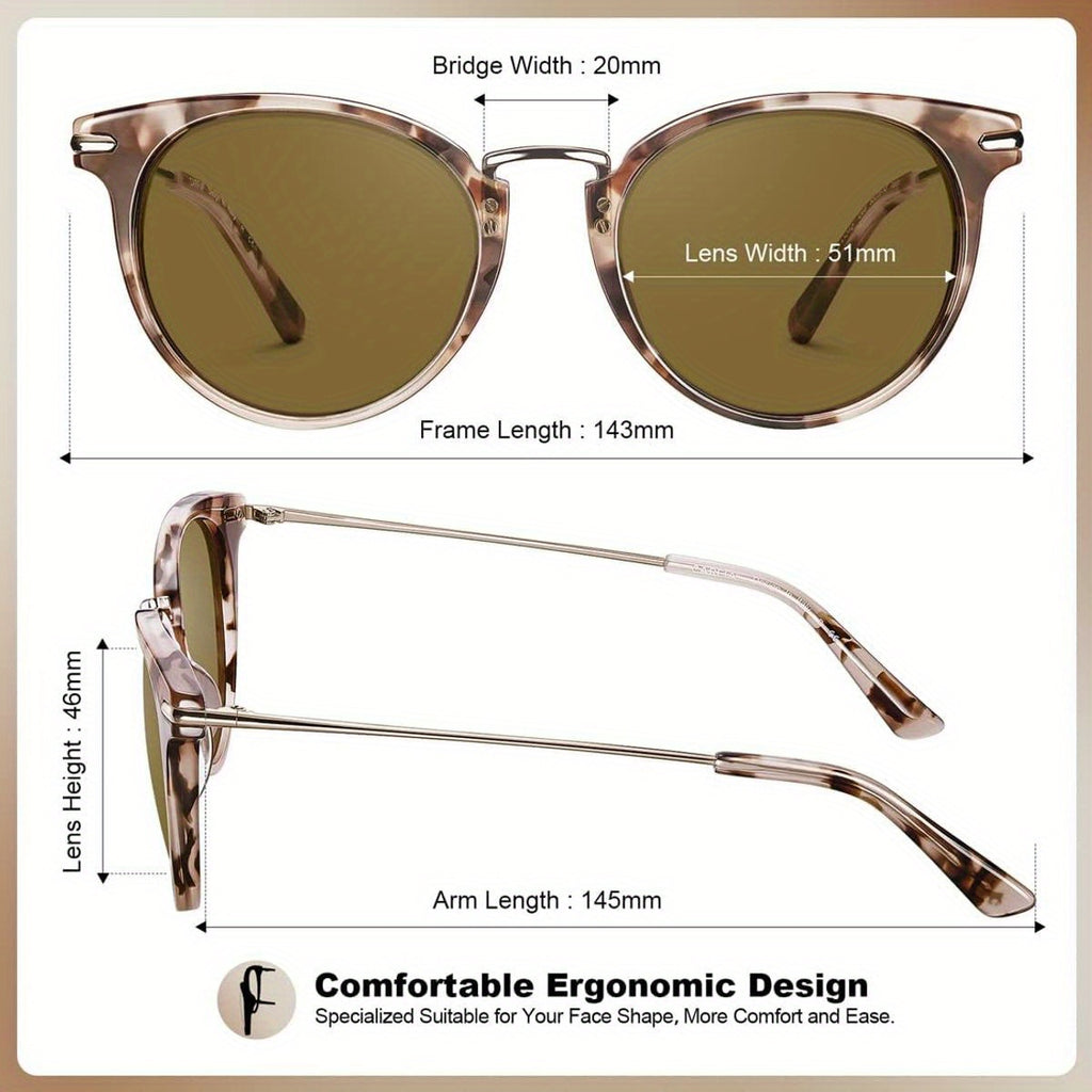 CARFIA Women'S Retro Cat Eye Fashion Glasses - Protection & Anti-Blue Light