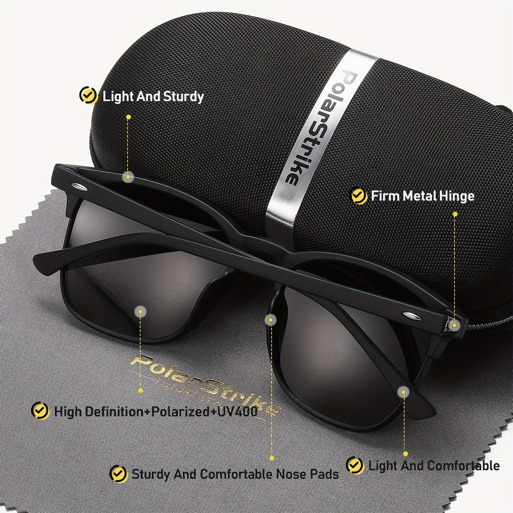 PolarStrike Unisex Full-Frame Polarized Fashion Glasses UV Protection