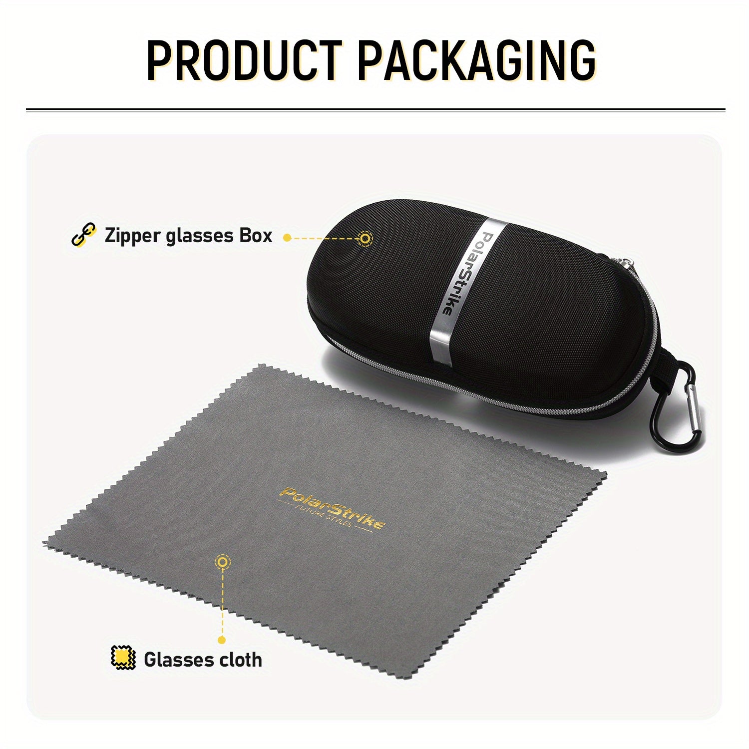 PolarStrike Unisex Full-Frame Polarized Fashion Glasses UV Protection