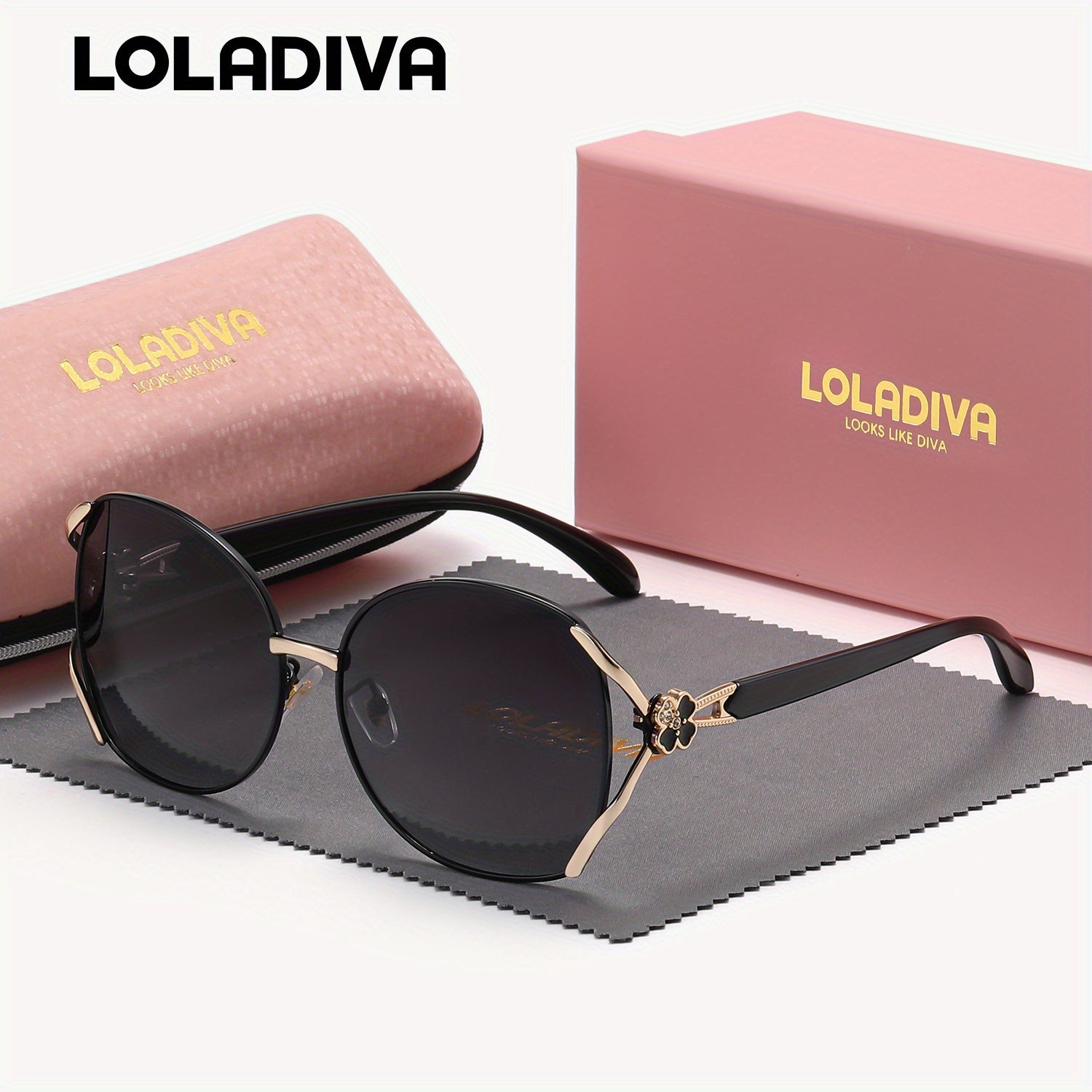 LolaDiva Unisex Casual Full Frame Polarized Glasses UV400