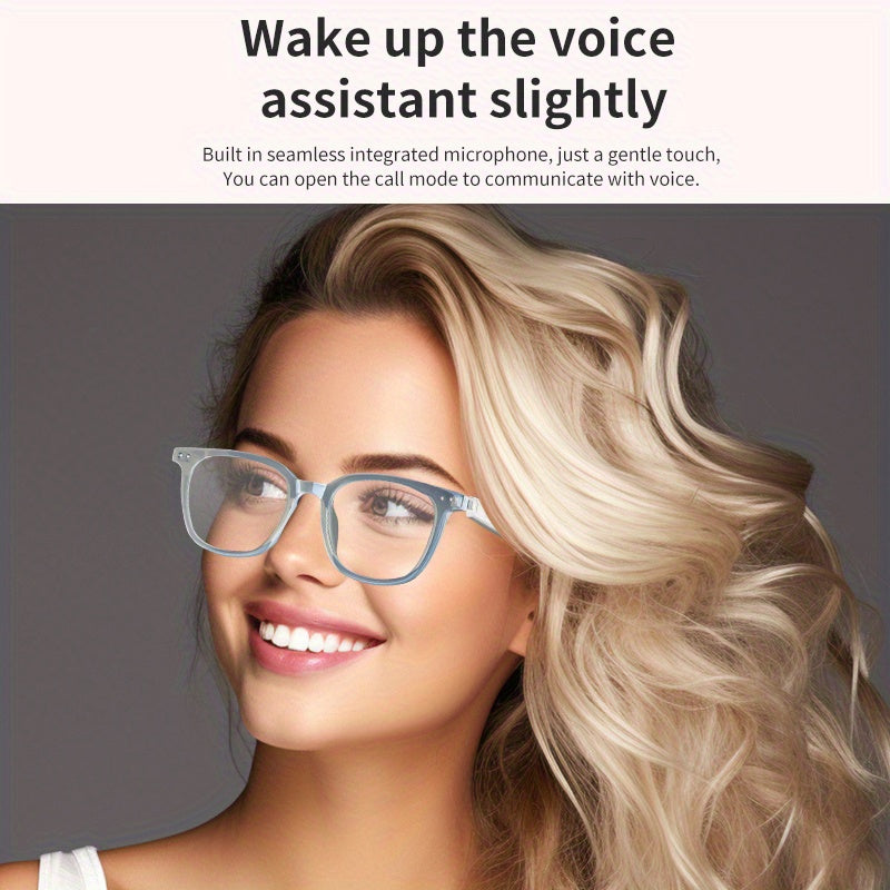 Color changing glasses smart glasses, indoor white anti-blue light, outdoor UV protection changes to black