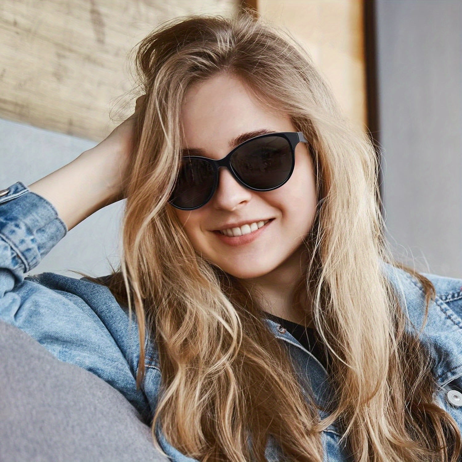 COOLEAR Polarized for Women, Trendy Classic with UV400 Protection for Outdoor\u002F Driving