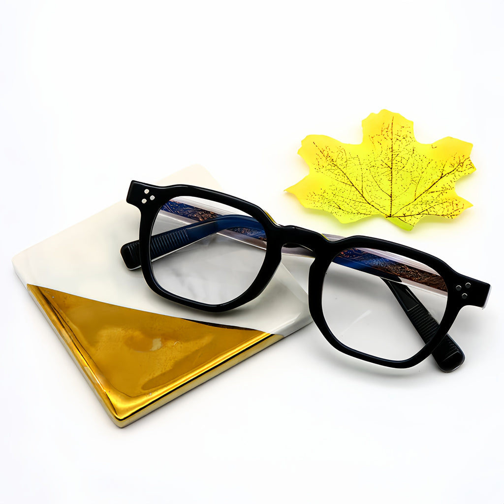 Trendy Fashion Glasses Trendy Fashion Square TR Frame Glasses | Anti Blue Light Lens