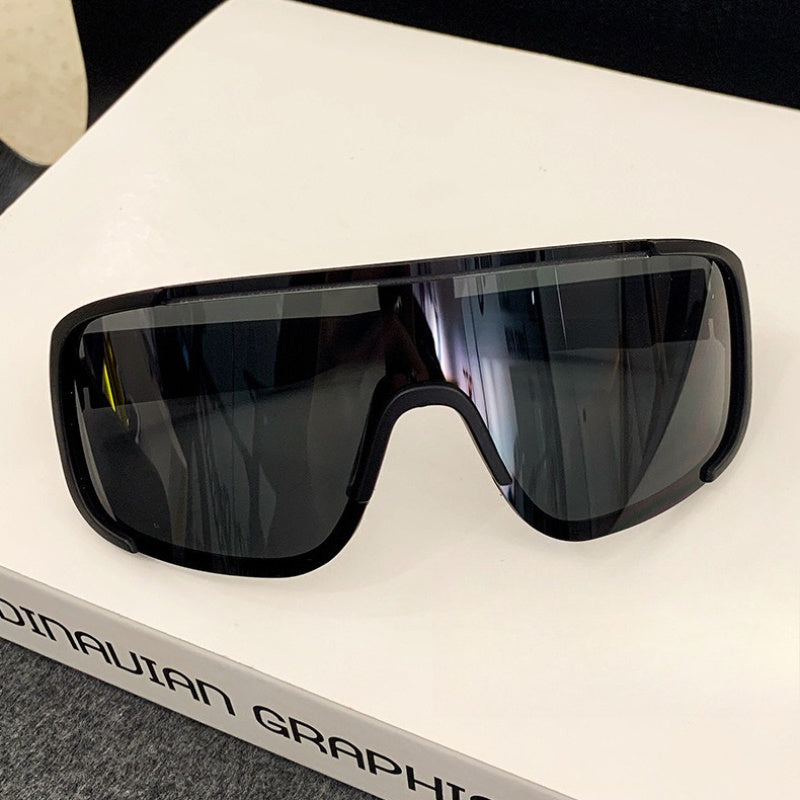 Women'S Classic Black Frame Fashion Glasses - Windproof, UV400 Protection