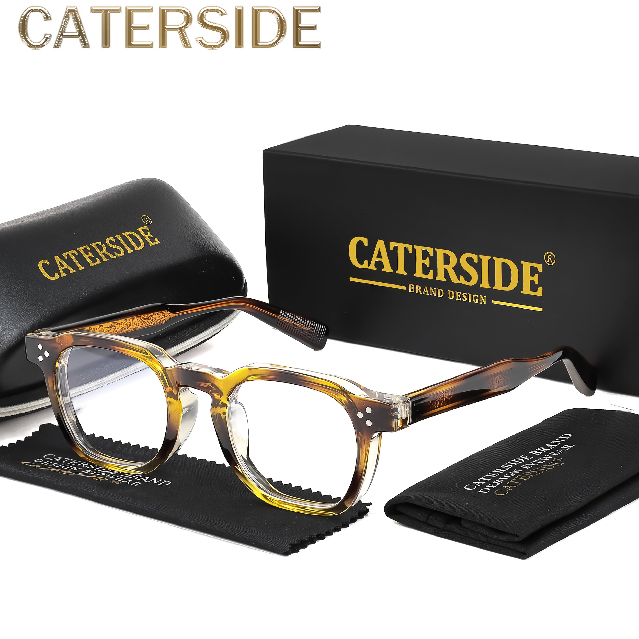 Trendy Fashion Glasses Trendy Fashion Square TR Frame Glasses | Anti Blue Light Lens