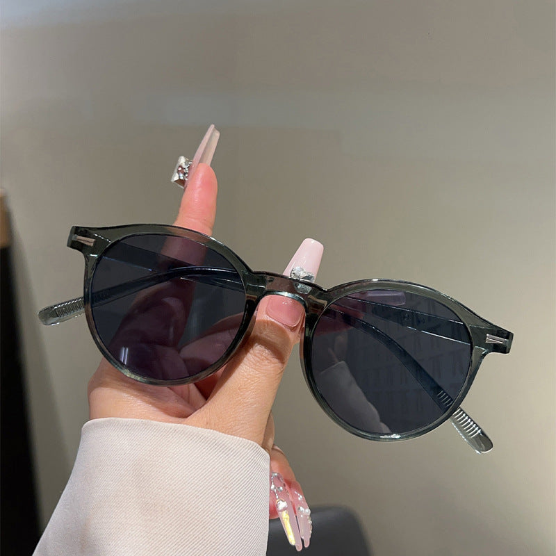 Men's Retro Round Tortoiseframe-Style Fashion Glasses - Polarized Anti-Blue Light Non-Prescription Glasses