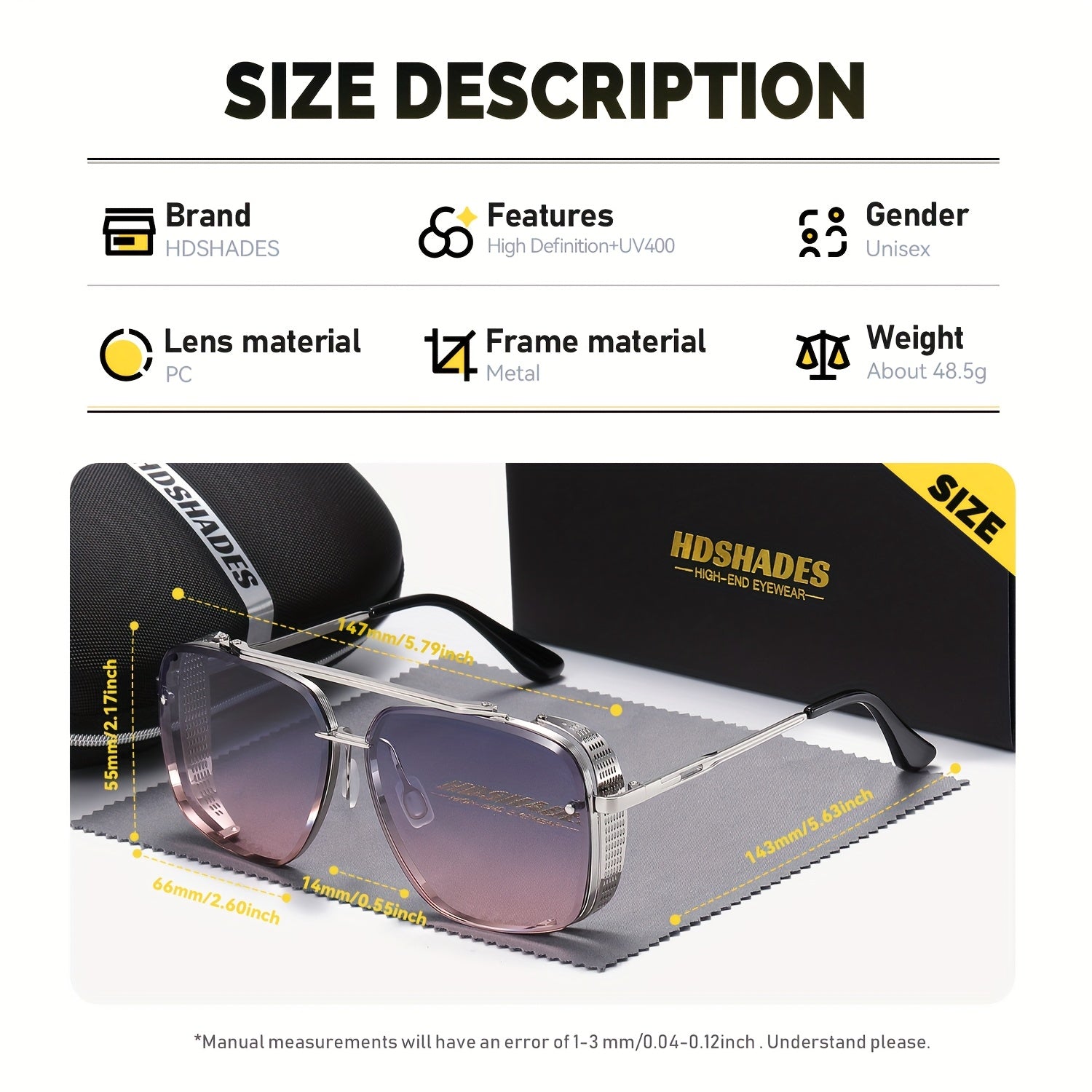 Avant-Garde Frog Glasses HDSHADES Unisex Avant-Garde Full Frame Frog Fashion Glasses | UV Protection