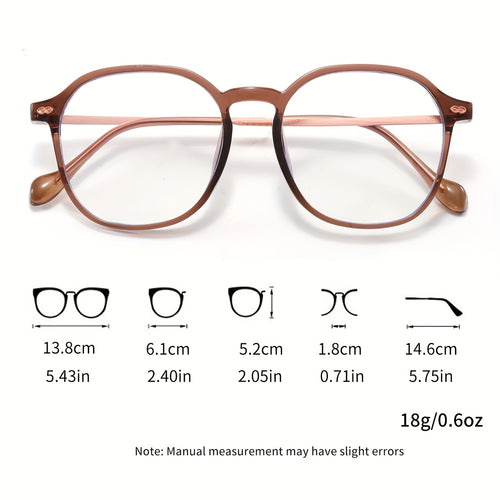 1 Pair Women's Geometric Light-Adapting Color-Changing Fashion Glasses