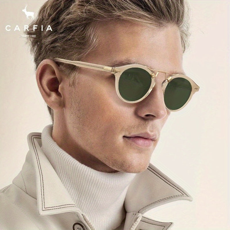 CARFIA Small Face Acetate Polarized Fashion Glasses for Women with UV Protection