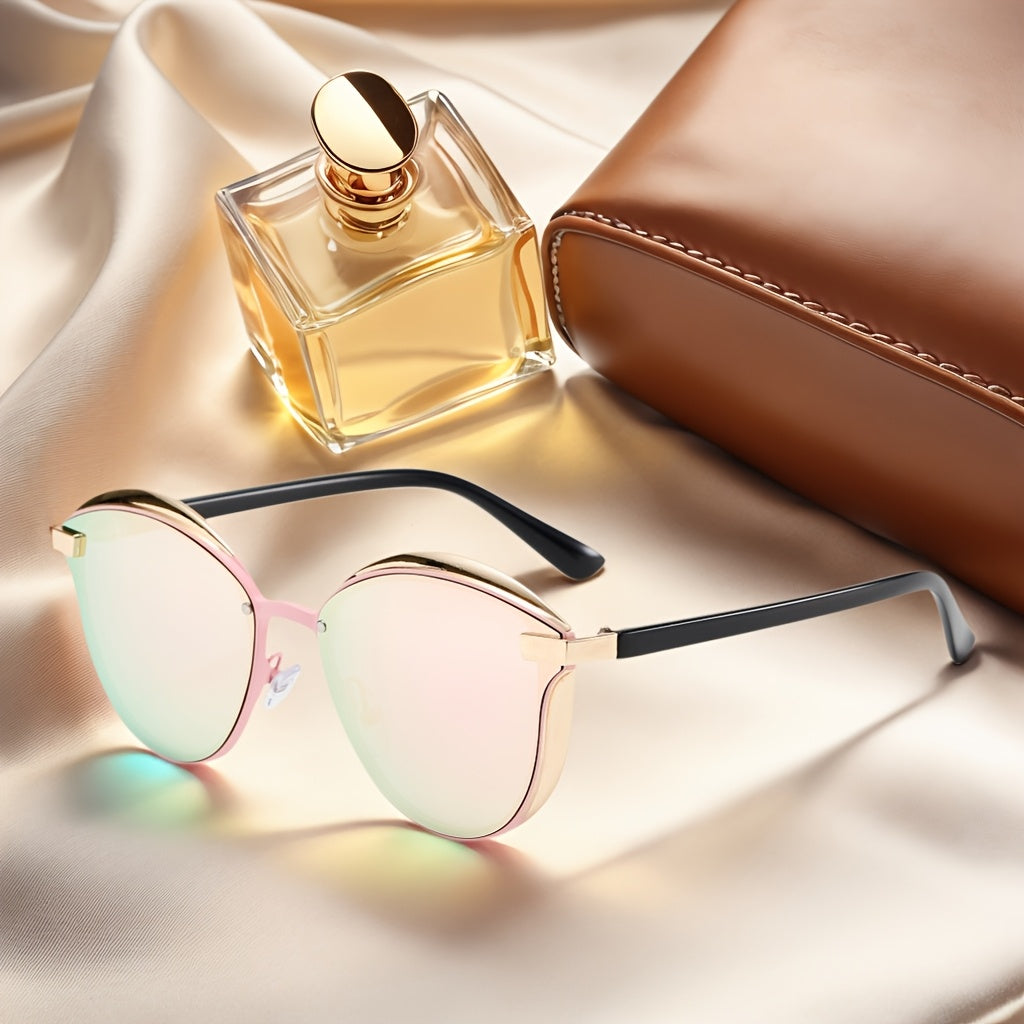 Fashion Glasses, VIOLA MAG 4pcs VIOLA MAG Women's Oversized Cat-Eye Fashion Glasses - Color-Changing Lenses