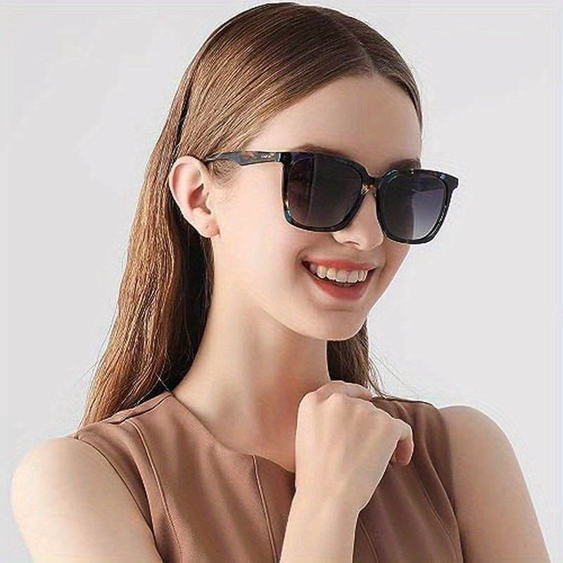 Women'S Large Face Retro Polarized Fashion Glasses - Anti-Glare & Blue Light Blocking