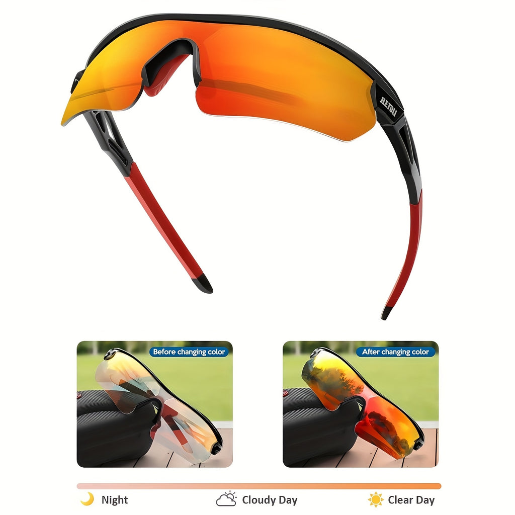 Lentes Fotocromaticos Hombre Ultraviolet-proof Bike Glasses Polarization Windproof Photochromic Lightweight Suitable for Cycling