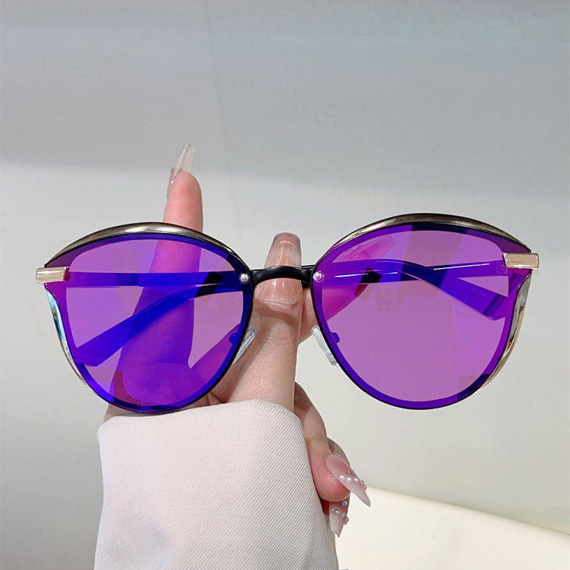 Women'S Anti-Glare Polarized Fashion Glasses - Cat Eye Glasses with Dark Tinted lenses