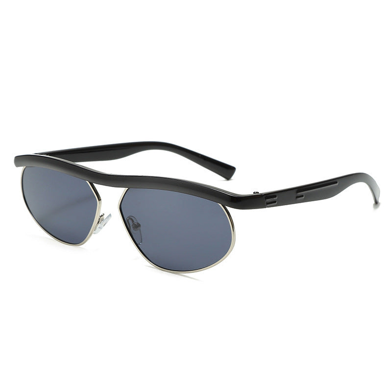 Women's Oversized Round Frame Fashion Glasses with Blue Light Filter & Polarized Lenses - Tortoiseshell\u002FPilot Style