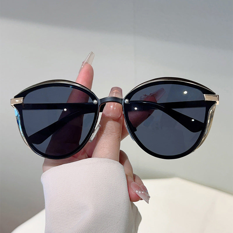 Women'S Anti-Glare Polarized Fashion Glasses - Cat Eye Glasses with Dark Tinted lenses