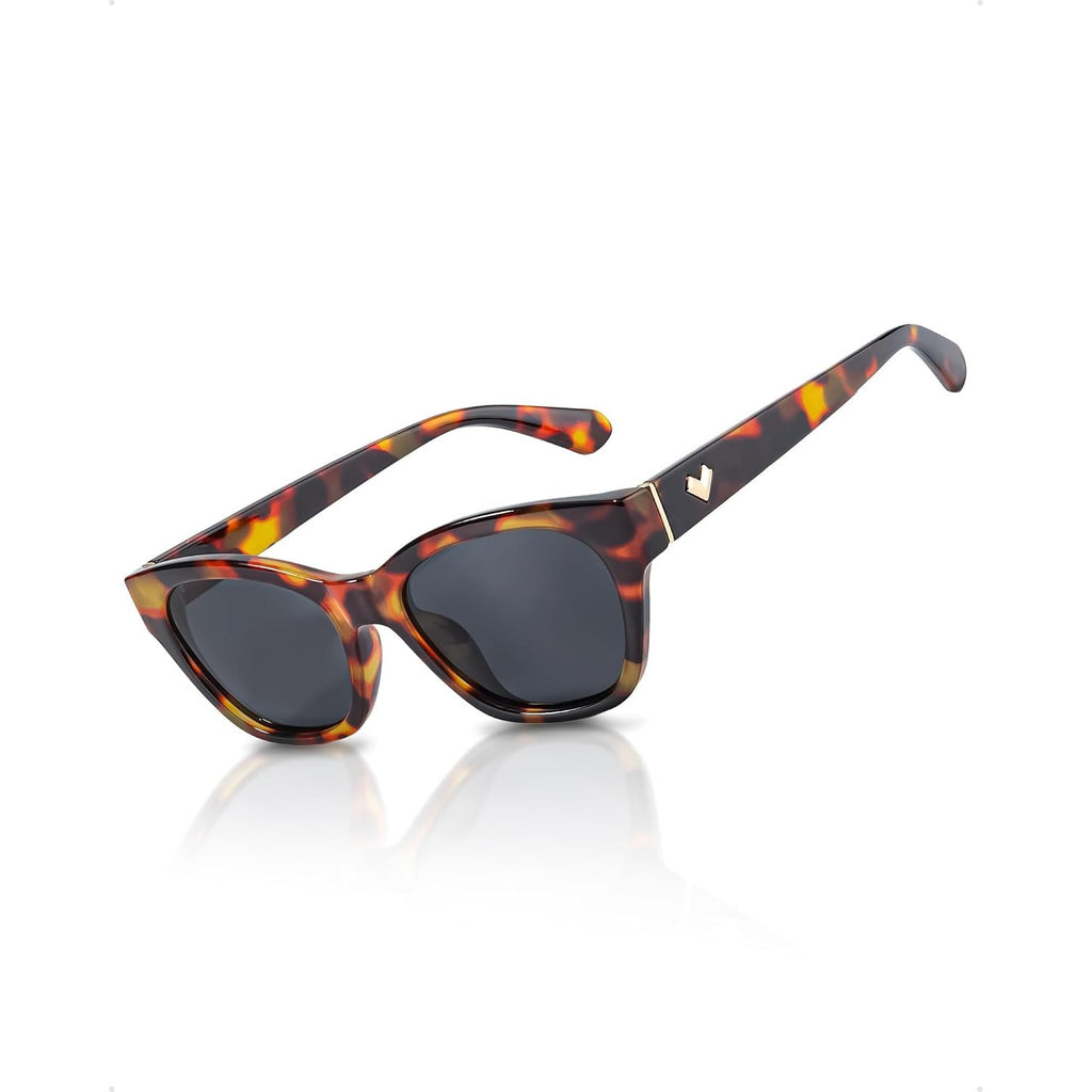 Small Polarized Glasses for Women Trendy Classic Cat Eye Glasses for Narrow Face with UV400 Protection LS2315