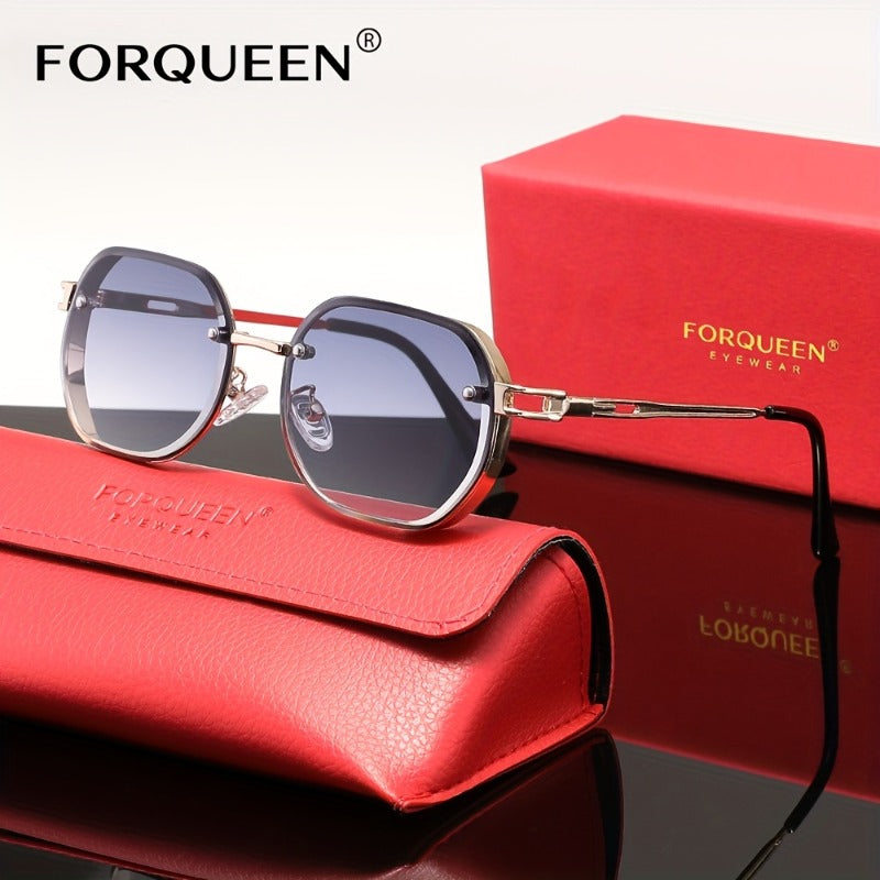 Women'S Vintage Large Round Blue Light Blocking Glasses - Computer & Driving Glasses with Non-Prescription Lens