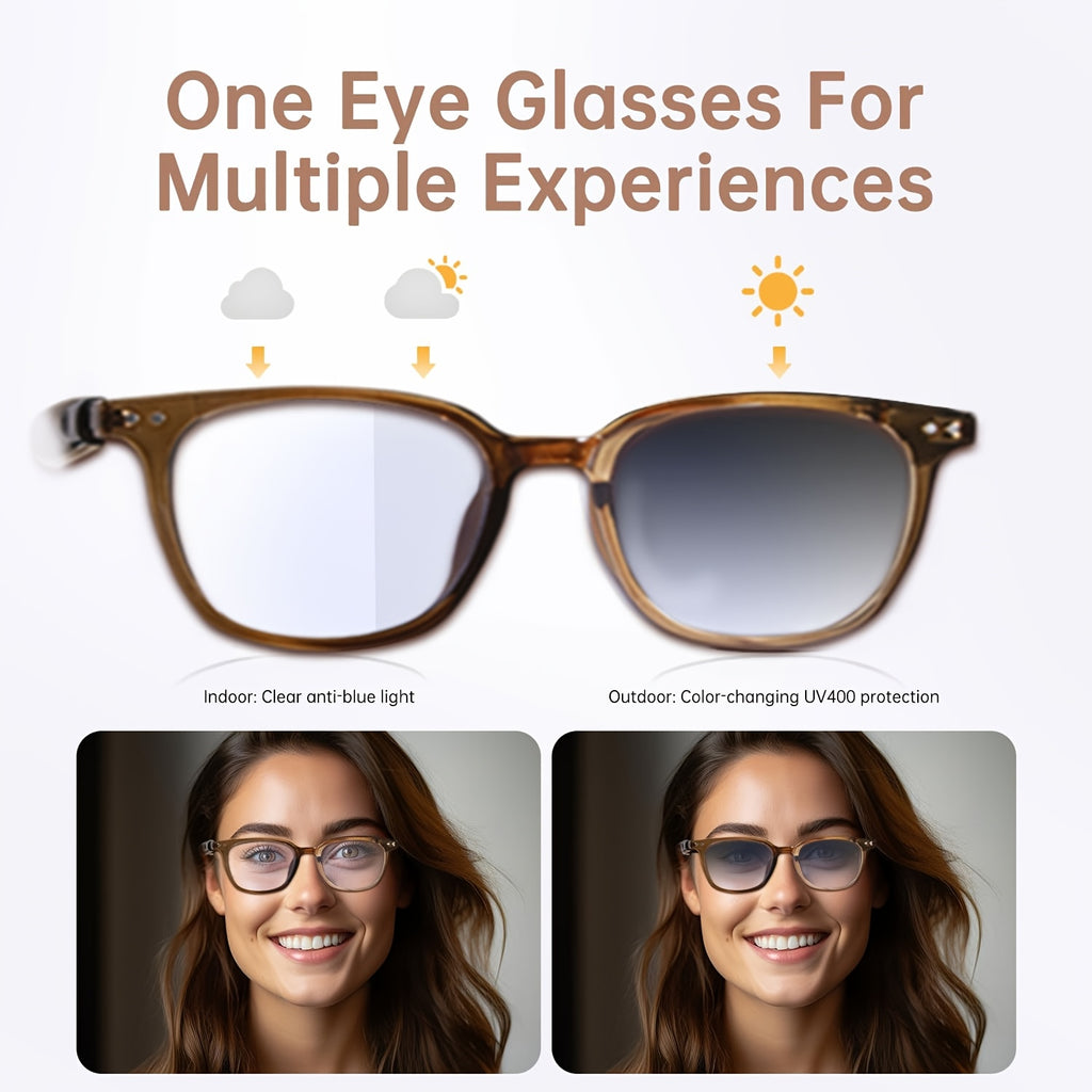 2024 New Smart Glasses, Color Changing Glasses, Indoor Transparency