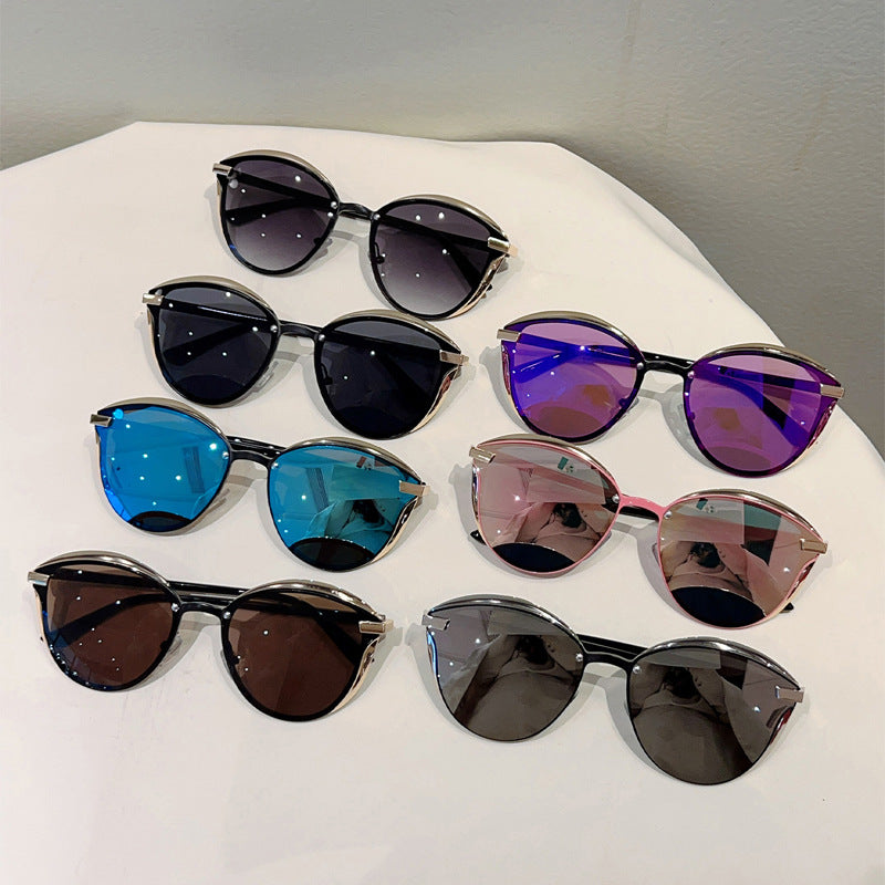 Women'S Anti-Glare Polarized Fashion Glasses - Cat Eye Glasses with Dark Tinted lenses