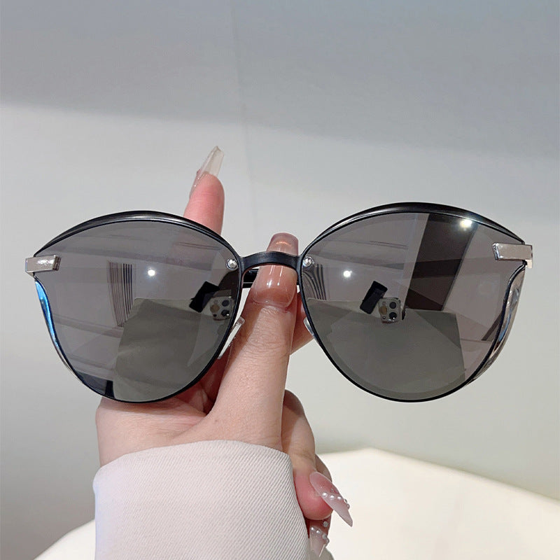 Women'S Anti-Glare Polarized Fashion Glasses - Cat Eye Glasses with Dark Tinted lenses