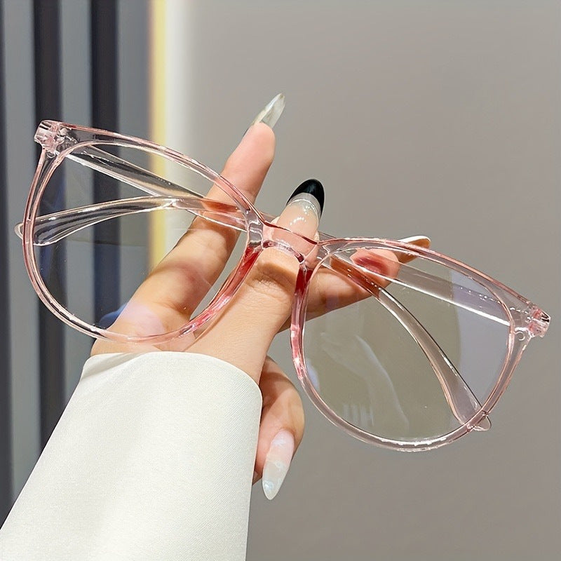 3pcs Retro Classic Fashion Glasses - Minimalist Round Full Rim TR PC Polycarbonate Frames in Black