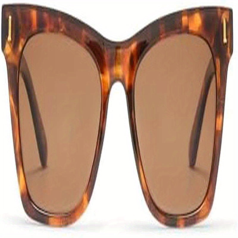 Women'S Bellatrix Fashion Glasses - Oversized Round Frame, Tortoiseshell Pattern & Brown-Tinted Lens