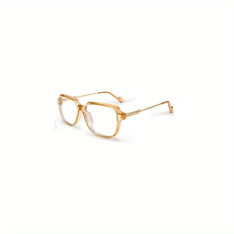 Oversized Light Blocking Glasses with Chic Square TR90 Frame and Metal Temple Women Men REMY