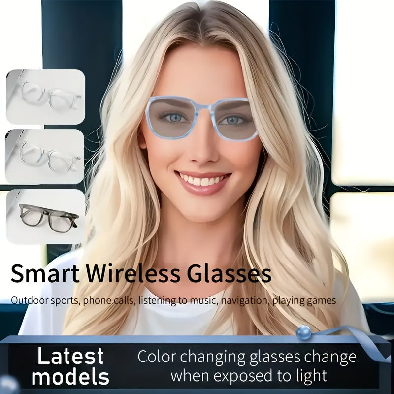 Women's Smart Color-Changing Glasses with Blue Light Blocking & Protection