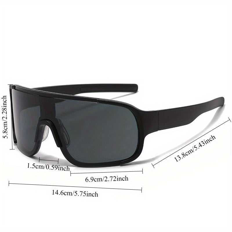 Women'S Classic Black Frame Fashion Glasses - Windproof, UV400 Protection