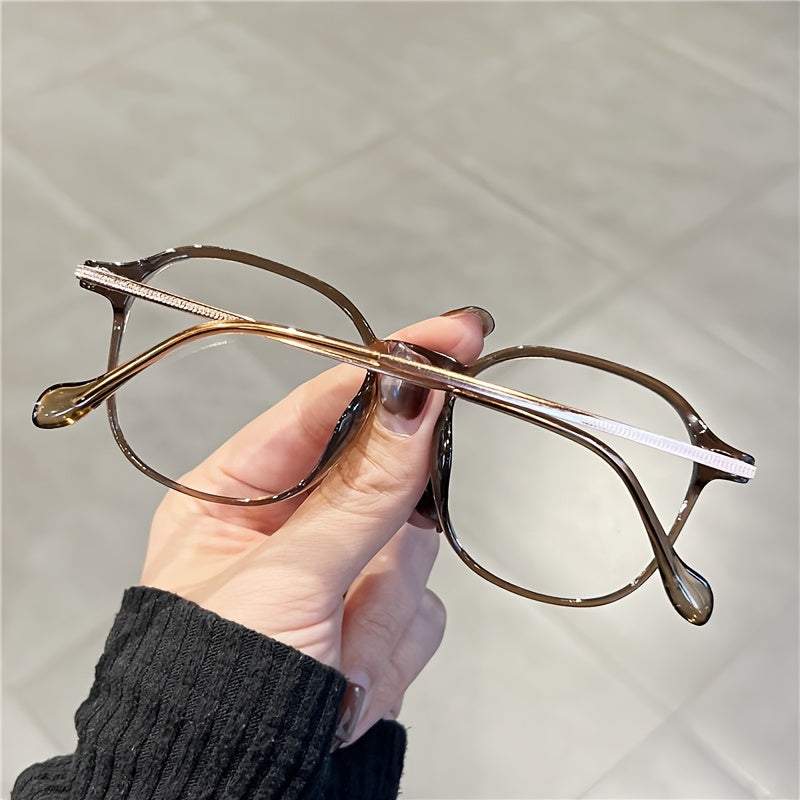 1 Pair Women's Geometric Light-Adapting Color-Changing Fashion Glasses