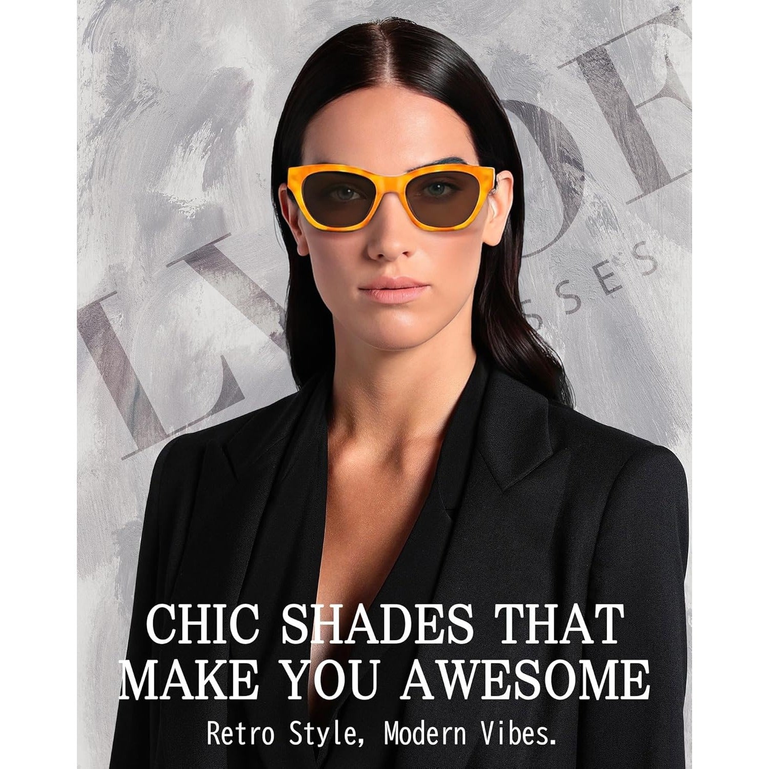 Small Polarized Glasses for Women Trendy Classic Cat Eye Glasses for Narrow Face with UV400 Protection LS2315