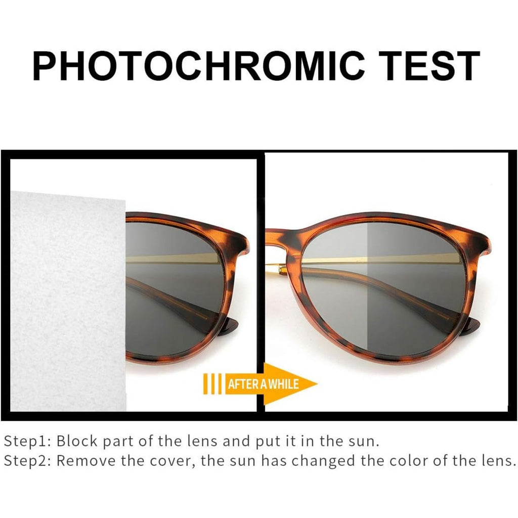 Women'S Photochromic Glasses with Polarized Lenses – Protection, Reduce Eye Fatigue