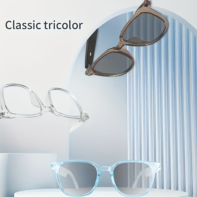 Women's Smart Color-Changing Glasses with Blue Light Blocking & Protection