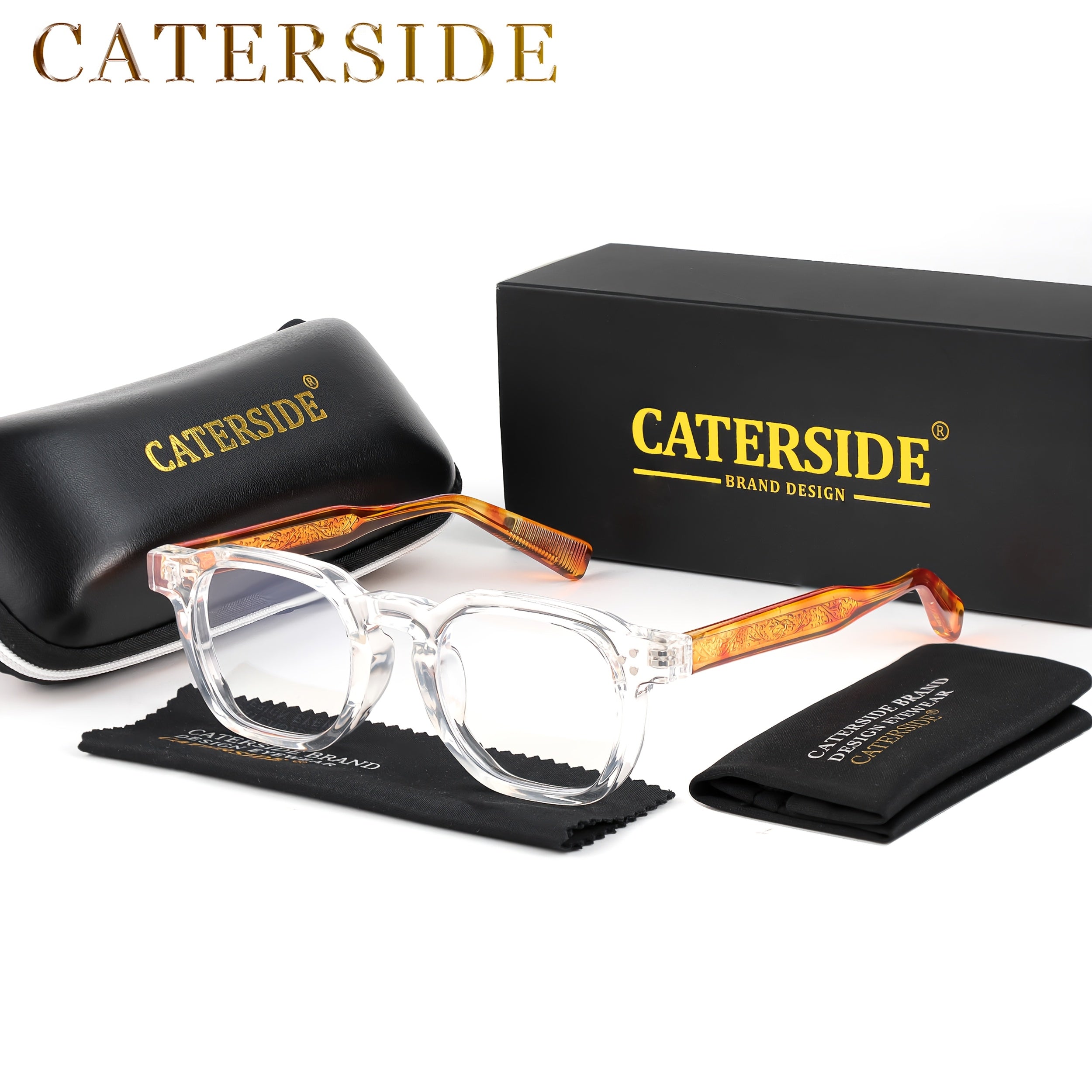 Trendy Fashion Glasses Trendy Fashion Square TR Frame Glasses | Anti Blue Light Lens