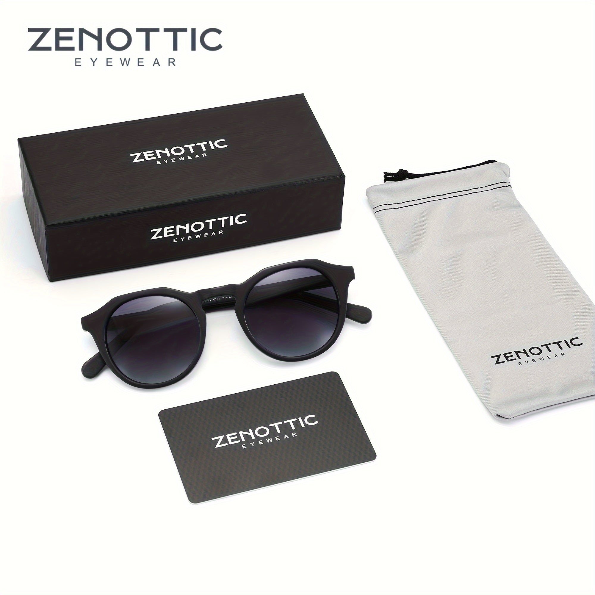 ZENOTTIC Vintage Round Polarized For Men Women UV400 Protection Shade
