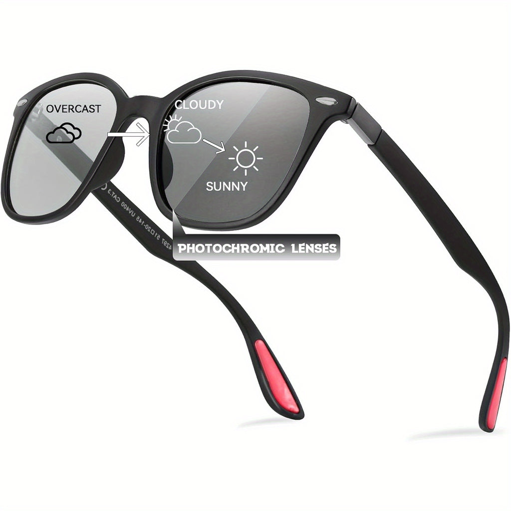 Photochromic for Men & Women - Anti-Glare Driving Glasses with Ultra-Light TR90 Frame - Adaptive for Day\u002F Night Use SG4297