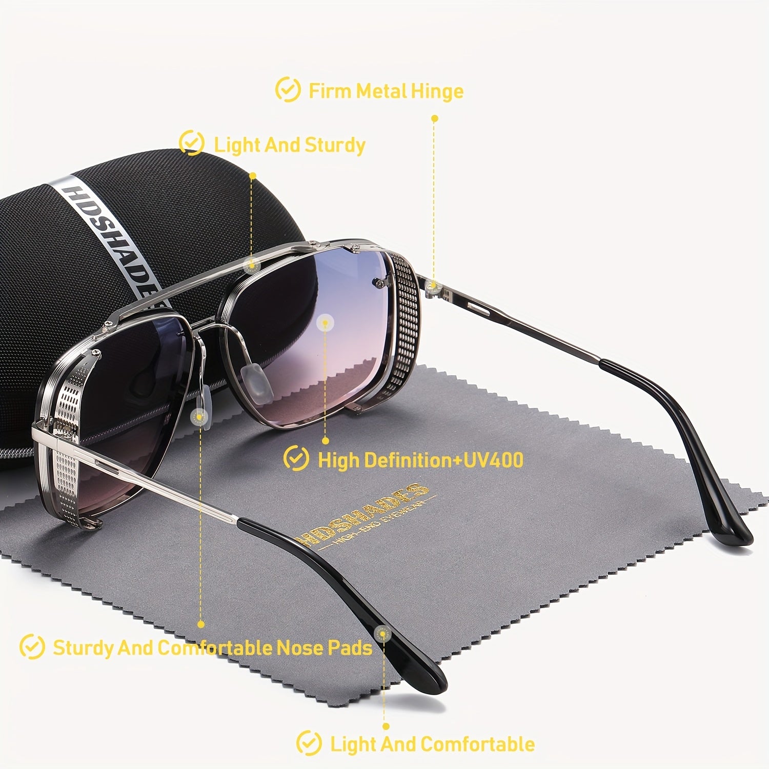 Avant-Garde Frog Glasses HDSHADES Unisex Avant-Garde Full Frame Frog Fashion Glasses | UV Protection