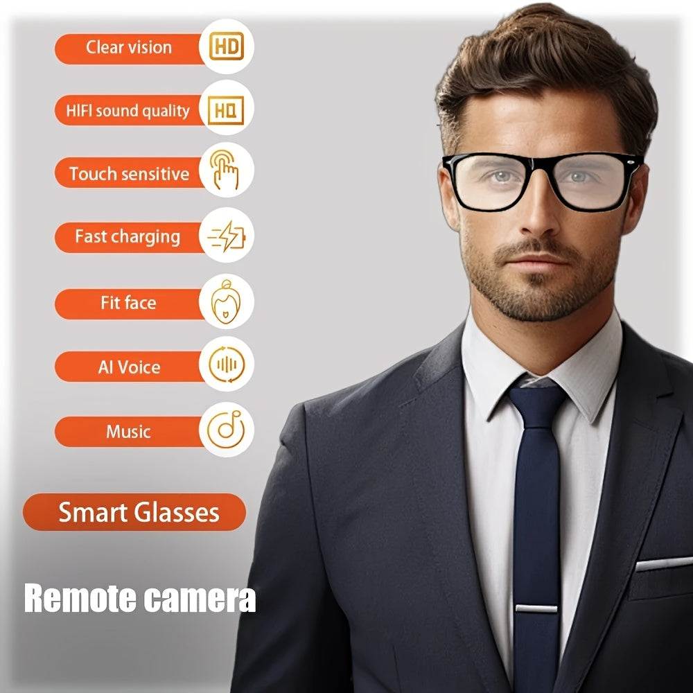 Anti-blue Light Or Smart Glasses Can Be Wireless Call Phone Play Music Remote Photo Indoor Eye Protection Glasses for Men And Women Universal Ornaments Gift
