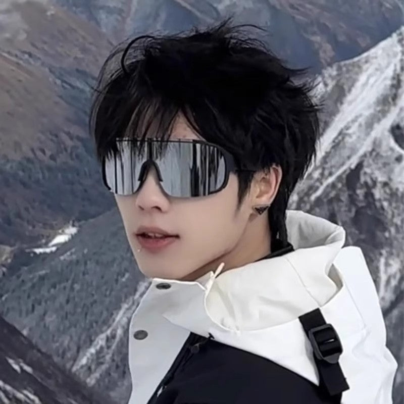 Women'S Classic Black Frame Fashion Glasses - Windproof, UV400 Protection