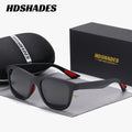HDSHADES Unisex Trendy Stylish Full-Frame Polarized Glasses Square Rock Climbing Glasses UV400